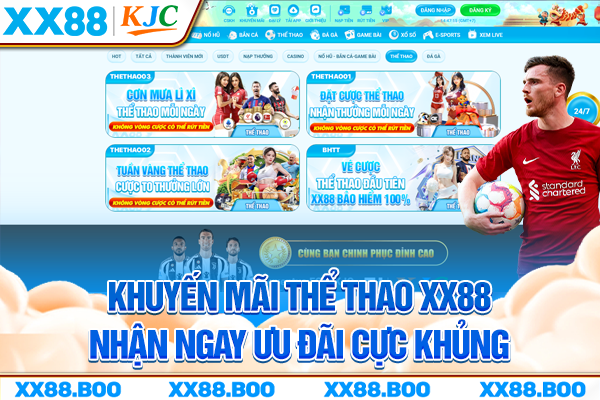 Khuyến Mãi Thể Thao XX88 - Nhận Ngay Ưu Đãi Cực Khủng
