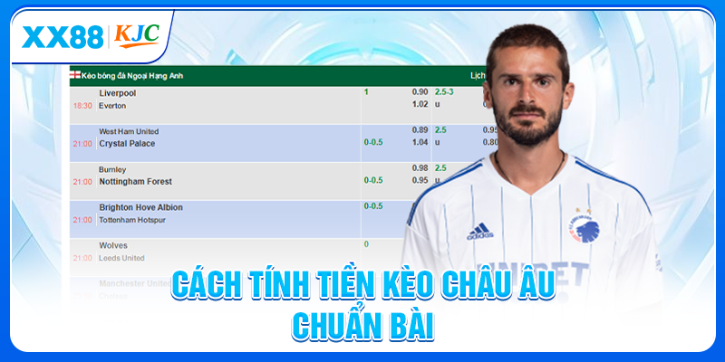 Cách tính tiền kèo châu Âu chuẩn bài