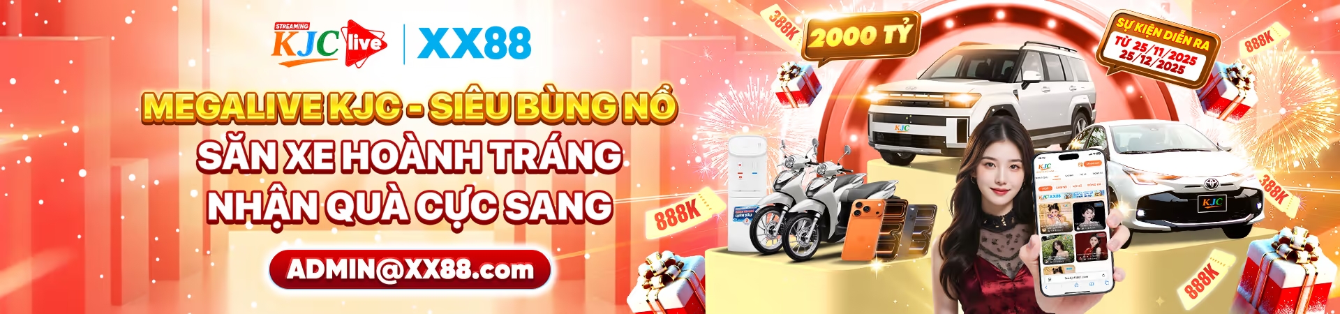xx88 banner treo thưởng megalive tặng xế hộp
